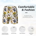thumbnail image 5 of Lsque Mens Swim Trunks Picnic Pattern - Bathing Suit Compression Liner - Beach Swim Shorts Swimwear - (S-3XL) - Stretch Quick Dry -Medium, 5 of 9