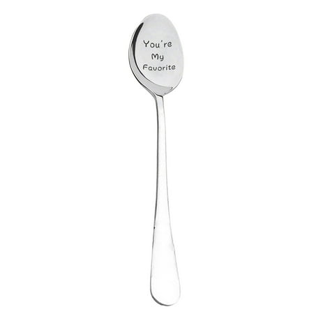 

NEGJ Steel Valentine s Stainless Spoon Tableware Spoon Coffee Creative Spoon Ice Day Tableware Plate 14 Inch round Small round Dining Room Table Set