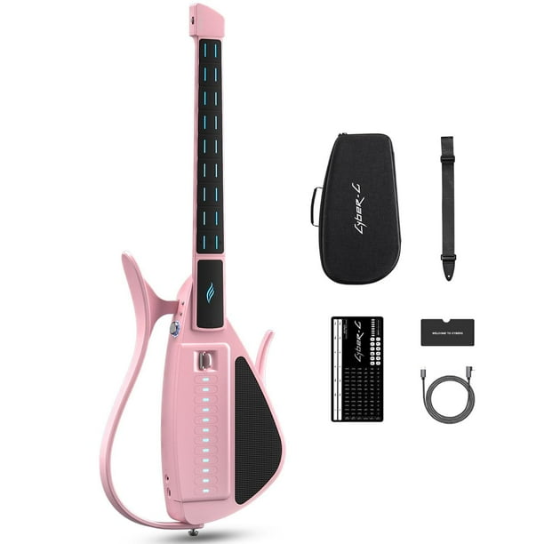 Enya CYBER-G Guitarra inteligente sin cuerdas, portátil plegable de viaje con acordes controlados po