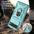 thumbnail image 2 of for Google Pixel 7A 3-in-1 Phone Case with Slide Camera Cover, Build in 360° Rotating Ring Kickstand, Military Grade Protective Shockproof Heavy Duty Anti-fall Phone Case for Google Pixel 7A,G, 2 of 11
