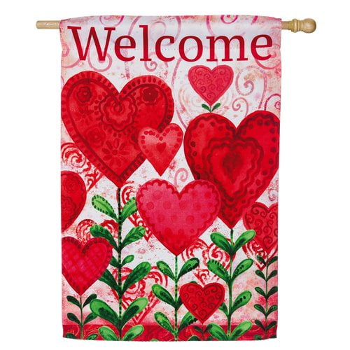 Evergreen Enterprises, Inc Planted Valentine Vertical Flag