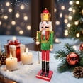 thumbnail image 6 of LAMPHOME 24Inch Wooden Soldier Nutcracker Christmas Decor - Festive Christmas Nutcracker Gift, Winter Indoor Decoration for Table, Desktop & Fireplace, 6 of 9