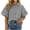 Black, variant on Women Striped Collared Button Down Blouses Regular Fit Puff Sleeve Tops with Chest Pocket Green M
