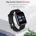 thumbnail image 1 of Pulsera inteligente 2xTouch Rastreador de ejercicios Monitor de ritmo cardíaco Reloj deportivo Azul Sywqhk Para estrenar, 1 of 5