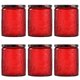 thumbnail image 1 of Kits de contenedor de vela de cristal en relieve 6pcs Velas redondas vacías haciendo frascos de albañil, 1 of 8