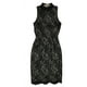 thumbnail image 1 of Vestido vaina bar III con Cuello de tortuga simulado para mujer negro pequeño, 1 of 2