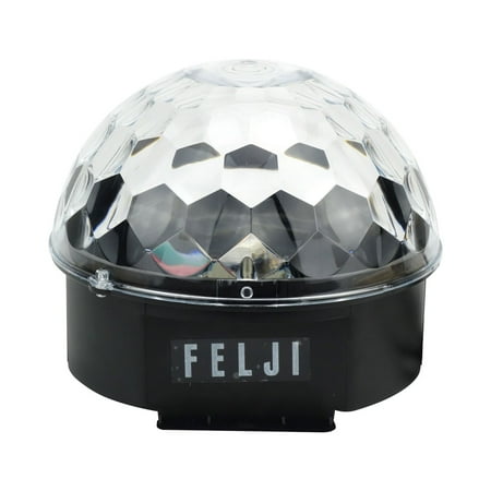 Felji Disco Ball Lights 12w Sound Activated Rgb Led Rotating Party Felji Disco Ball Lights 12w Sound Activated Rgb Led Rotating Party Light Stage Dj Strobe Crystal