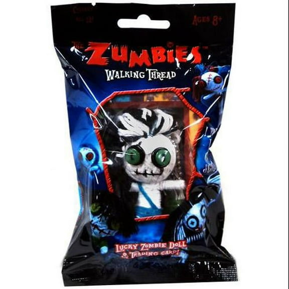 The : Walking Thread Lucky Zombie Doll & Trading Card Keychain - FRED