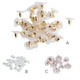 thumbnail image 4 of Espalda de aretes para tachuelas con goma de goma de goma de goma reemplazos chapados en placas ganchos suministros kit de joyería de decoración 100 par dorado Inevent AP008890-01B, 4 of 7