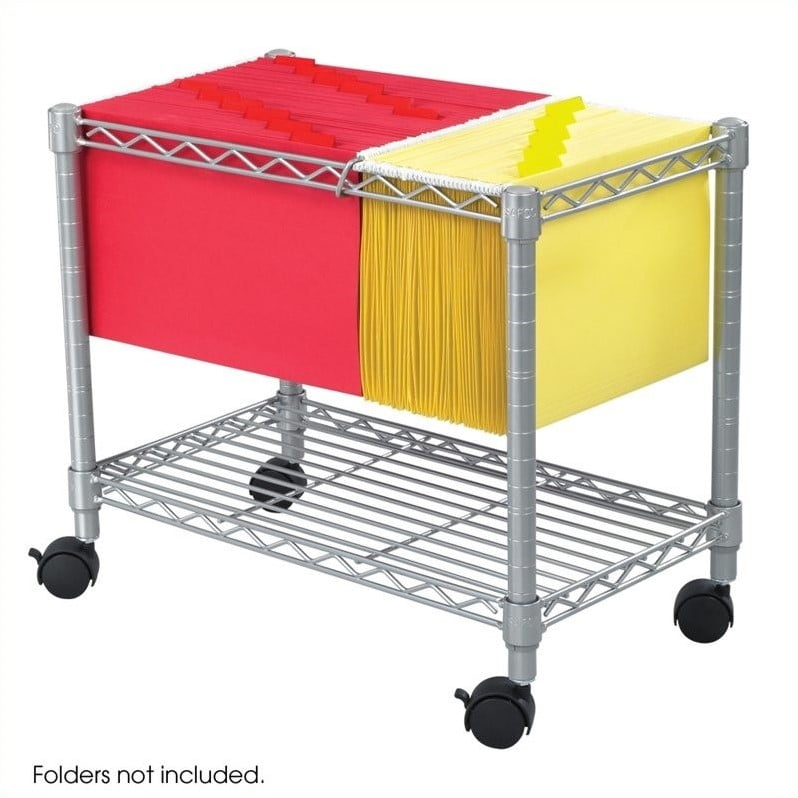 Safco Wire Mobile File Cart In Grey Walmart Canada