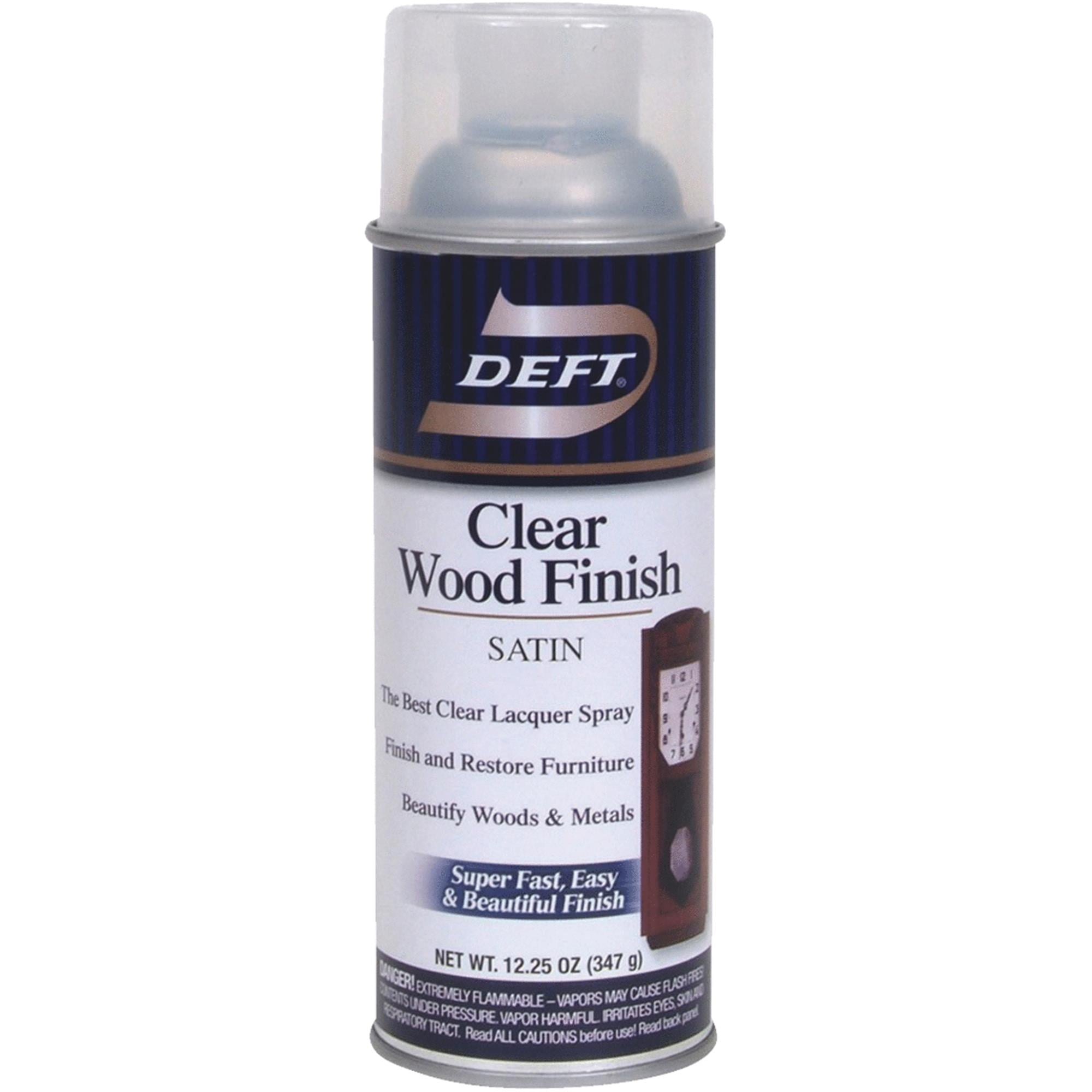 Deft Satin Clear OilBased Wood Finish Lacquer Spray 11.5 oz. Case Of