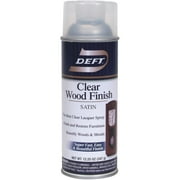 Aerosol Satin Wood Finish, Clear, 13 oz., DEFT, DFT017S/54