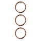 thumbnail image 5 of Vogacara Alambres para manualidades, Material de aluminio que no se desvanece, hilo trenzado brillante, líneas de joyería, diseño exquisito Bronce 3piezas, 5 of 6