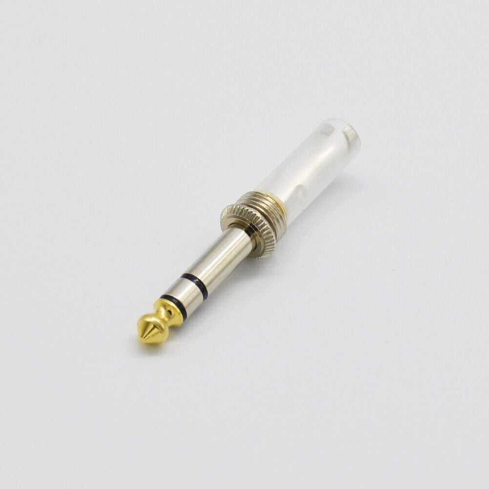 20PCS 1/4 Stereo TRS Heavy Duty Male Audio Speaker Guitar Cable Connector Plug USA