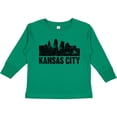 thumbnail image 3 of Inktastic Kansas City Skyline Grunge Boys or Girls Long Sleeve Toddler T-Shirt, 3 of 5