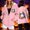 Pink halloween print hooded zip jacket women a1, variant on thefmos Women's Hooded Zip Up Long Sleeve Halloween Print Jacket with Pocket Solid Color Casual Outerwear Fashion Fall Winter Outfit, Black M