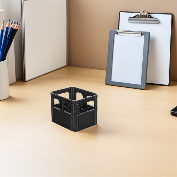 RUNROTOO Organizador Negro Para Baterías Aa Con Soporte Firme Y Construcción Duradera De Plástico