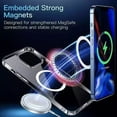 thumbnail image 5 of Funda magnética inalámbrica de lujo para funda Magsafe para iPhone 11 12 13 15 14 Pro Max Mini 7 8 Plus Xr XsMax X Fundas acrílicas transparentes Nuevas, 5 of 5