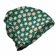 thumbnail image 1 of Casino Unisex Beanie, Chips Pirate, Hiking Outdoors, Jade Green Red, by Ambesonne, 1 of 1