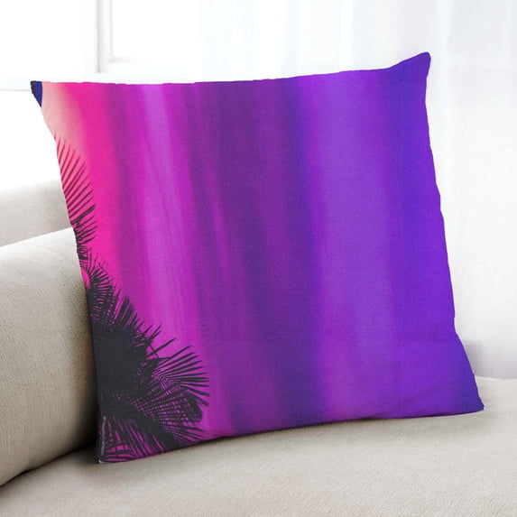 Ahgly Company Color Focus Purple Indoor Throw Pillow, 18 inch by 18 inch