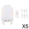 thumbnail image 1 of DYNWAVECA 5xPush To Open Catch Latch for Door Drawer Cabinet Cupboard White, 1 of 9