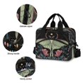 thumbnail image 5 of Insulated Crossbody Lunch Bag 10L Lunch Tote with Adjustable Shoulder Strap for Work Office Picnic Beautiful Moth, 5 of 6