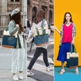 thumbnail image 2 of Bolso de mano convertible para mujer Mochila para computadora portátil Mochila para computadora portátil Bolsa informal de viaje para la escuela universitaria abierta con parte sup, 2 of 5