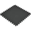 Norsk 24 sq ft Interlocking Foam Floor Mat, 6-Pack, Black