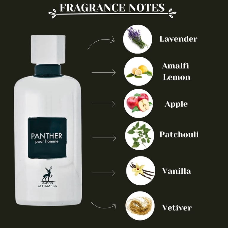 Panther Pour Homme Eau de Parfum Spray 100ml (3.4 oz) by Maison