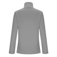 thumbnail image 6 of QSAWXQZ Women's Turtleneck Knit Shirt Long Sleeve Stretchy Solid Slim Base Layer Tee Gray S, 6 of 9