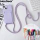thumbnail image 2 of Funda de teléfono con correa de cordón cruzado, carcasa de silicona líquida para iPhone 15, 14, 13, 12, 11 Pro Max, SE, X, XR, XS Max, 7, 8 Plus, 2 of 5