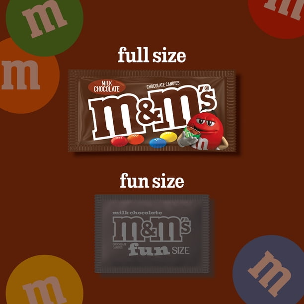 M&M's Milk Chocolate Candy, Full Size - 1.69 oz Bag - Walmart.com