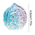 thumbnail image 4 of Colorful Glass Walnut Figurine Ornament,Simulation Walnut Tabletop Decor,Shiny Crystal Style Collectible Statue,Decorative Accent for Shelf Windowsill,Nice Christmas Gift for Collectors and Elders, 4 of 7