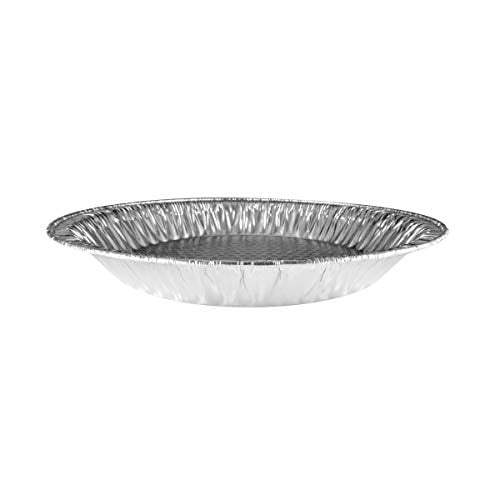 Pack of 12 Handi-Foil 10 Actual Top-Out 9-5/8 Inches - Top-In 8-3/4 Inches Aluminum Foil Pie Pan Disposable Baking Tin Plates Made in USA 