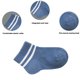 thumbnail image 3 of Calcetines transpirables de malla de estilo fino de verano Nuevos calcetines de tubo mediano para bebé Calcetines para bebé Calcetines para recién nacidos - rayas de colores, L, 3 of 5