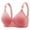 Watermelon Red, variant on Gymayou Women Wireless Bra for Elderly Ladies Breathable Full Coverage Support Bra Adjustable Strap 3 Row Back Hook Comfort Lingeries Black 36