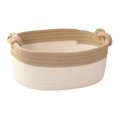 thumbnail image 1 of Cesta de Cuerda de Algodón Macarena con Asas Caqui, 1 of 8