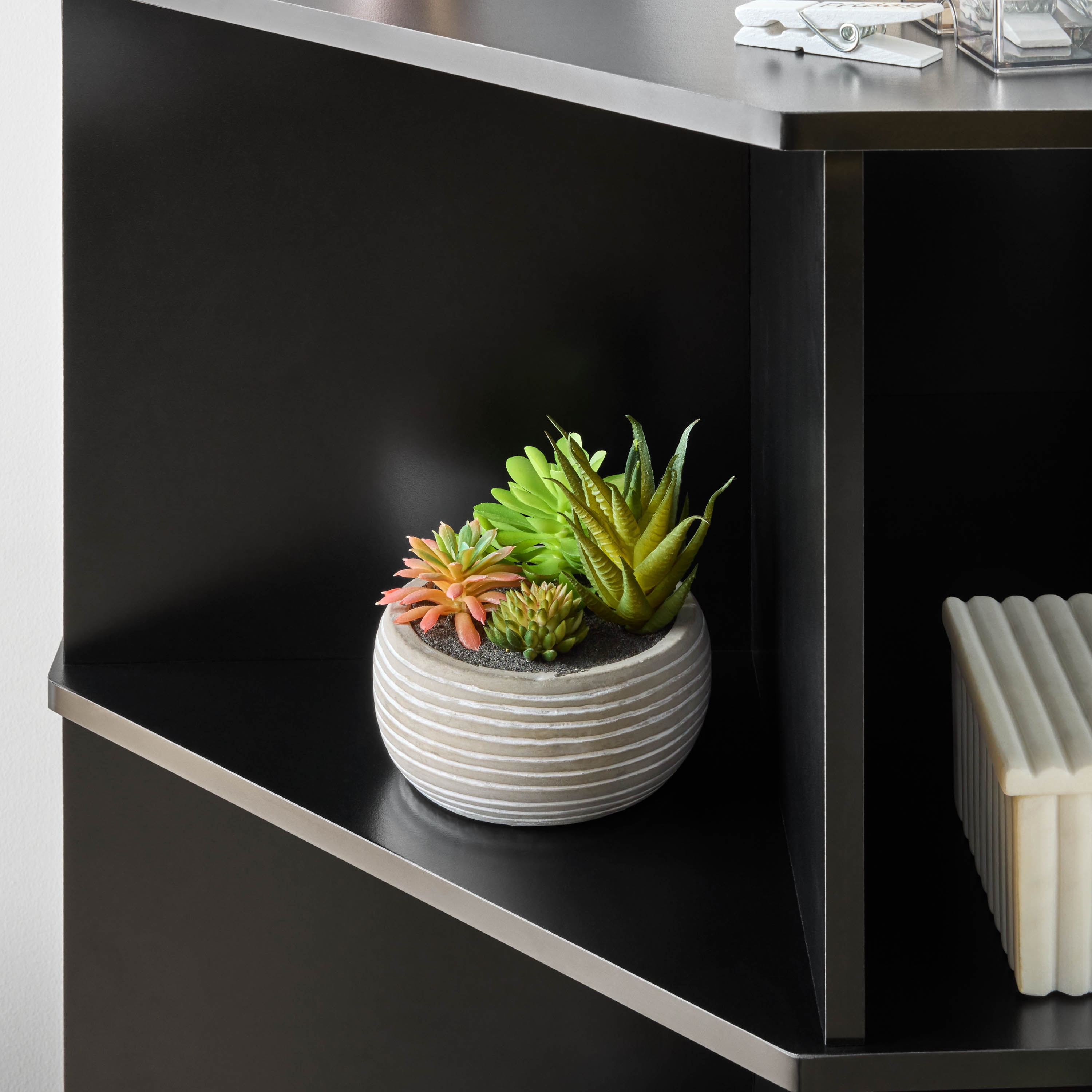 Mainstays Corner Cube Storage Organizer, Black