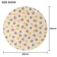 thumbnail image 6 of Autumn Fall Leaves Pattern Round Tablecloth 60" X 60",Wrinkle Wipeable Table Cloth for Kitchen Dining Room Picnic Patio Party, 6 of 6