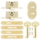 thumbnail image 1 of 2 juegos de cerraduras para gabinete, exquisitas cerraduras decorativas para joyero, cerradura DIY con llaves, 1 of 6