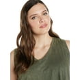 Terra & Sky Women's Plus Size Sleeveless Cotton Swing Top, Sizes 0X4X