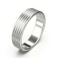 thumbnail image 2 of 10k White Gold Row Band, 2 of 4