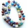 - 8mm Millefiori Beads - Glass Millifiori Glass Lampwork Beads (M8) Multi Many Flowers