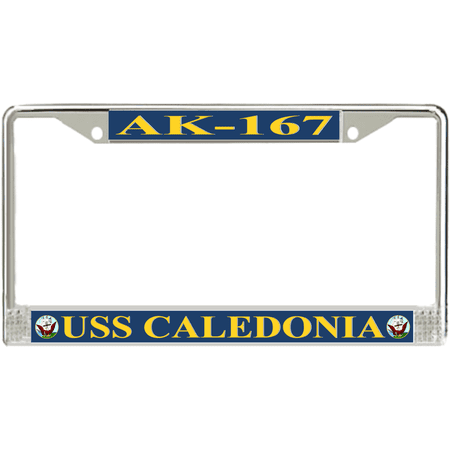 USS Caledonia AK-167 License Plate Frame