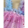 thumbnail image 5 of Bagilaanoe Toddler Baby Girl Summer Cami Dress Star Sequin Sleeveless A-line Princess Dresses 6M 12M 18M 24M 3T 4T Kids Patchwork Tulle Skirt, 5 of 8