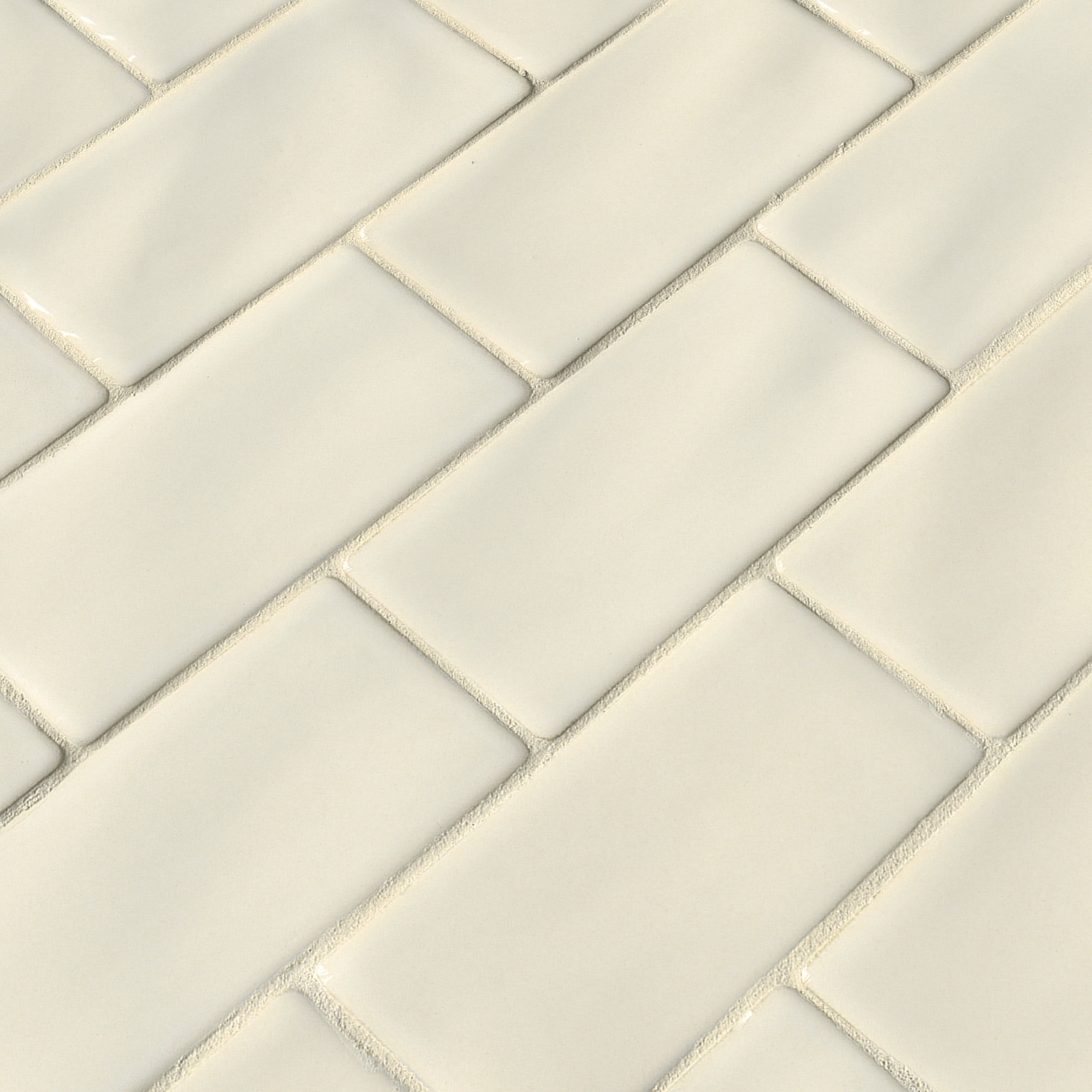 MSI Antique White 3 in. x 6 in. Glossy Ceramic Handcrafted Beige Handmade Subway Tile (1 sq. ft. / case)