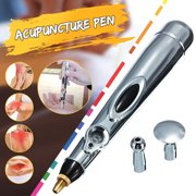 Grtxinshu 9 Grades Adjustable Energy Health Kit Electronic Acupuncture Meridian Pen Massager Heal Massage Pain Relief