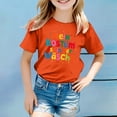 thumbnail image 2 of Haut Camisole Filet pour Enfants Carnaval Imprimé Couleur Col Rond T-Shirt à Manches Courtes, 2 of 4