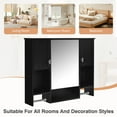 thumbnail image 6 of 35'' x 28'' Modern Wall Mounted Bathroom Storage Cabinet, Bathroom Wall Cabinet with Mirror, Medicine Cabinet with Towels Bar, 6 of 6