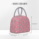 thumbnail image 2 of Fotbe Pastel Christmas Trees on Pink Bolsa de Almuerzo con Estampado, Lonchera Aislada, Contenedor de Comida Reutilizable Tipo Cooler a Prueba de Fugas, 2 of 6